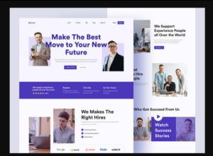 I will design recruitment, job board agency, job staffing, hiring, consultancy website
