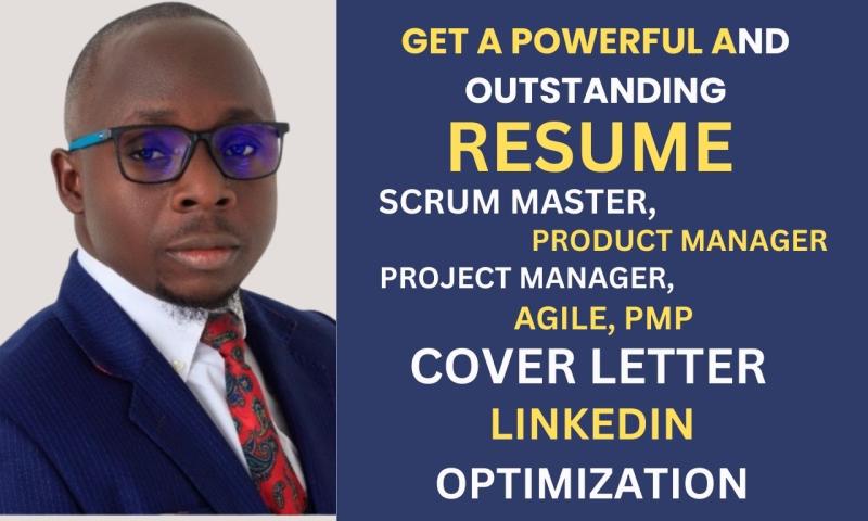 I will write scrum master resume, project management, scrum master and resume writing