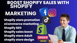 I will boost shopify sales, shopify marketing, and shopify store promotion