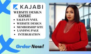 I will design Kajabi websites, Kajabi sales funnels, Thinkific, Teachable, Podia websites