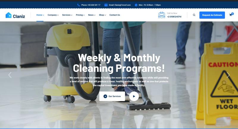 I will build house cleaning service website, office cleaning with bookingkoala,launch27