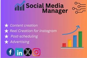 I will be your social media marketing manager