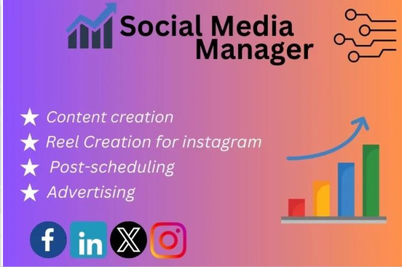 I will be your social media marketing manager