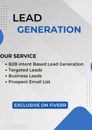 I will provide b2b intent based targeted lead generation