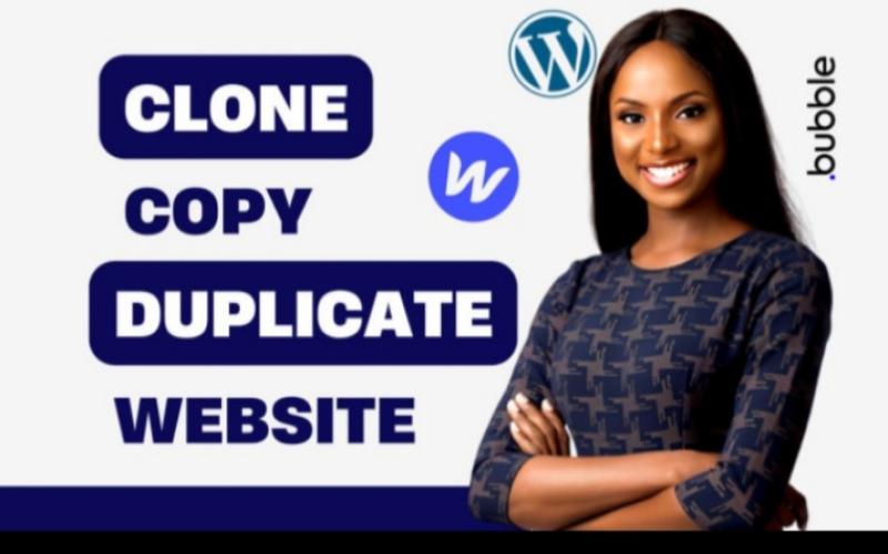 I will copy, clone or duplicate any website into Webflow and WordPress