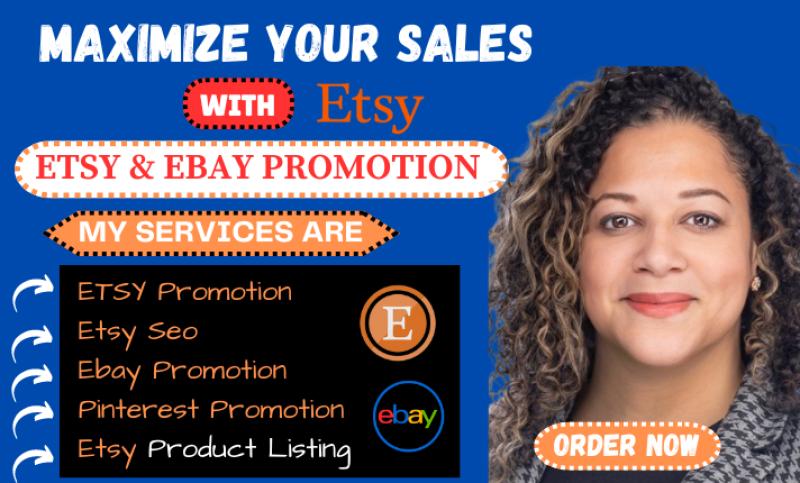 I will endorse etsy shop for digital product listing, etsy SEO, eBay promotion