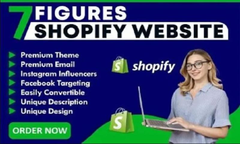 I will build a branded 7 figure Shopify dropshipping store or Shopify website