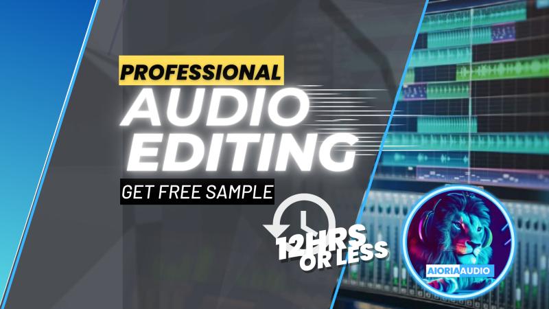 I will fix, edit, clean and improve your audio in 12hrs or less