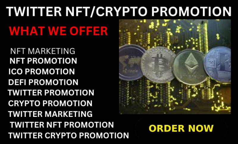 I will do twitter marketing, crypto promotion market all cryptouser