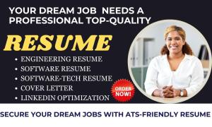 I will craft new standard, functional, targeted transitioning, and resume writing