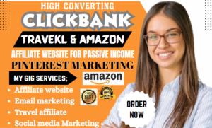 I will promote travel affiliate website on ClickBank, Amazon, Pinterest with affiliate marketing