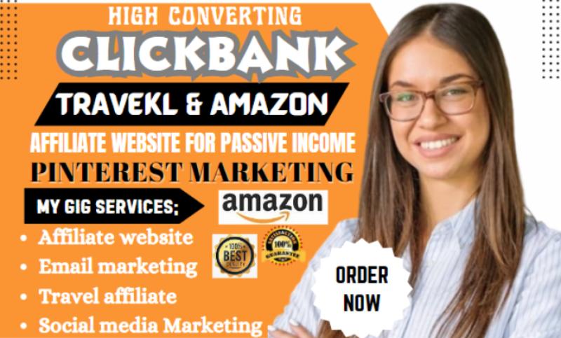 I will promote travel affiliate website on ClickBank, Amazon, Pinterest with affiliate marketing