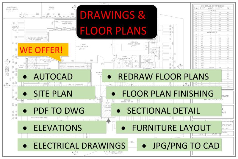I will make architectural construction drawings in AutoCAD