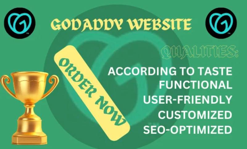 I will build functional and user friendly godaddy website, godaddy
