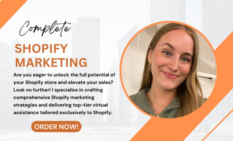 complete shopify marketing sales funnel, shopify virtual assistance for shopify