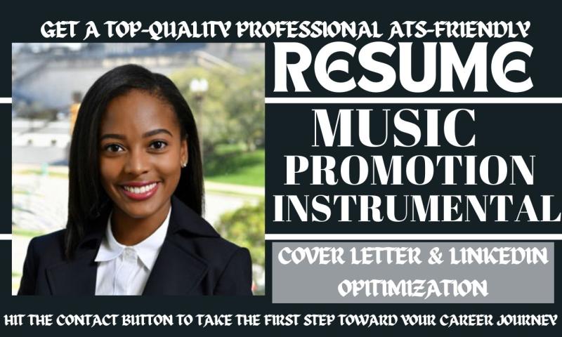 I will create professional music promotion resume, music production and cover letter