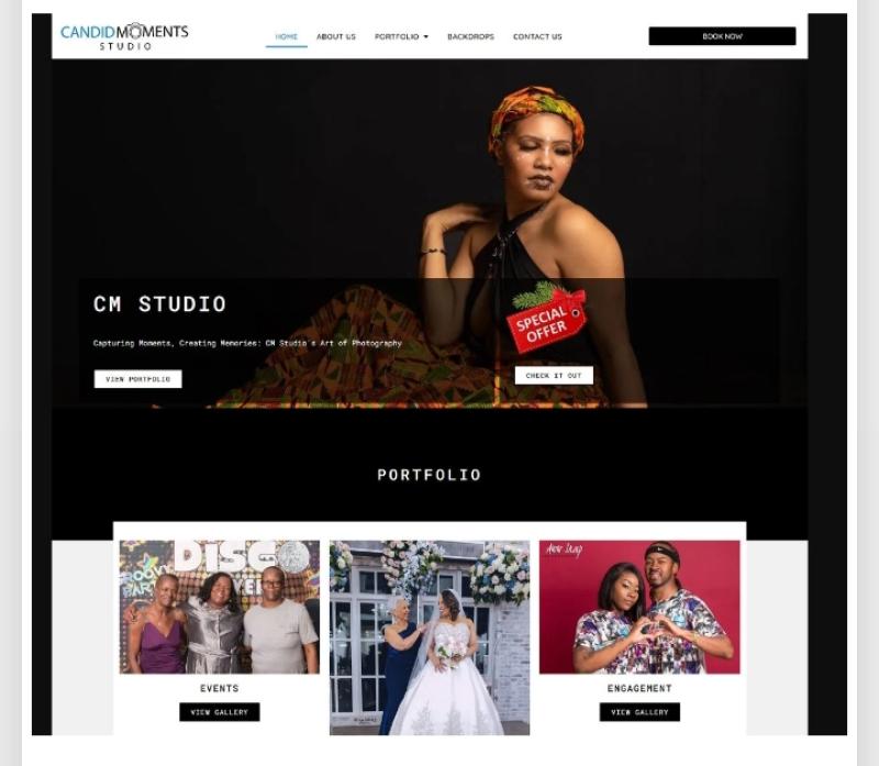 I will create a stunning website for your photography needs