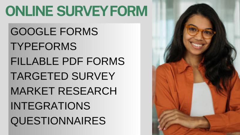 I will create Google Form customized online surveys and questionnaires for you