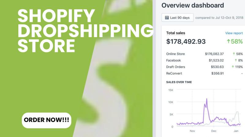 I will create high convert Shopify store design to maximize your dropshipping success