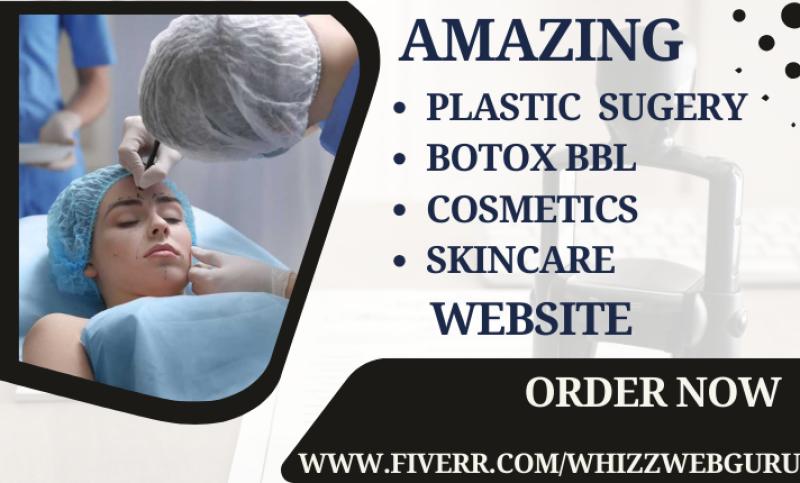 Build Plastic Surgery Cosmetics Skincare Beauty Med Jawline BBL Botox Website