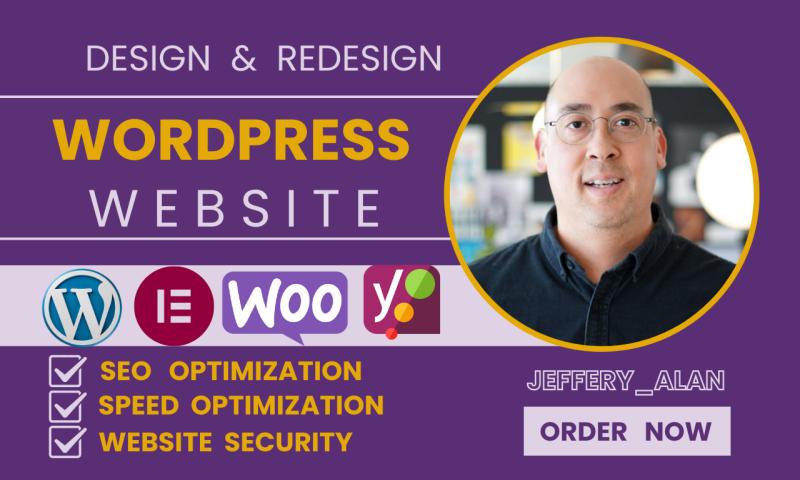 I will design redesign revamp fix premium wordpress business website online store blog