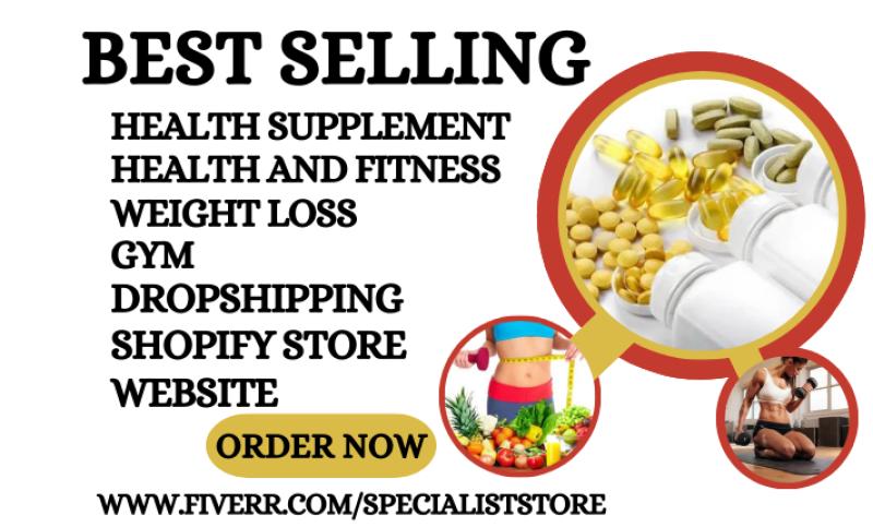 Health Supplement Weight Loss Health and Fitness Medical Shopify Store Website