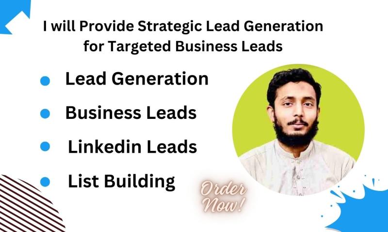 I will build strategic lead generation for targeted business leads