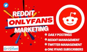 I will grow onlyfans pages and adult web link twitter promotion with reddit marketing