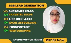 I Will Do Targeted B2B Lead Generation, Web Scraping and Email List Building