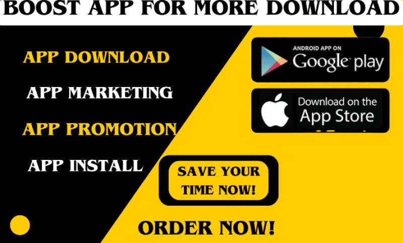 I will do mobile app promotion, app install, app download to active users