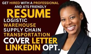 I will write a professional logistics resume, warehouse resume and transportation roles