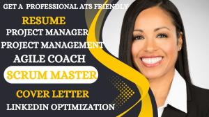 I will write Scrum Master Resume, Scrum Master, PMP, Project Management, Agile Resume