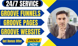 I will create a high-converting website using Groove Funnels, Groove Pages, Groove Website, and Groovekart