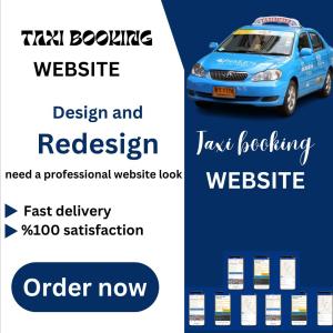 I will design chauffeur website, taxi booking website, limousine website