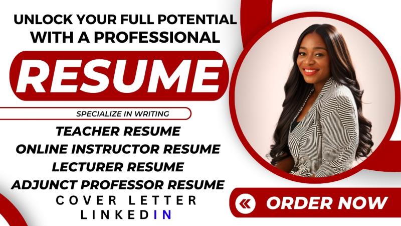 I will design teacher, IT, executive, neco, international job resume and cover letters