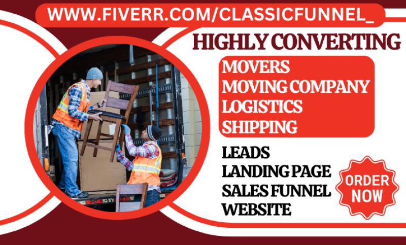 Generate Movers Shipping Moving Company Freight Logistics Dispatch Leads Website