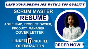 I will write professional ats scrum master resuming, scrum master, resuming writing