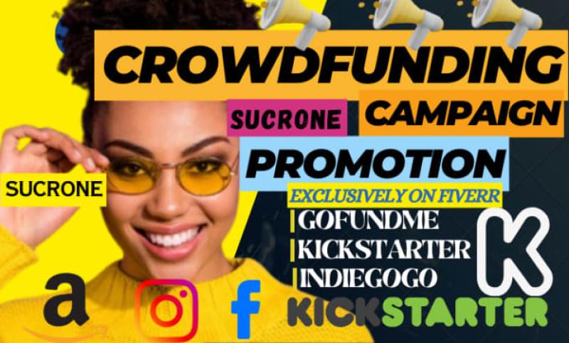 : I will do Kickstarter Indiegogo GoFundMe Crowdfunding Campaign Promotion