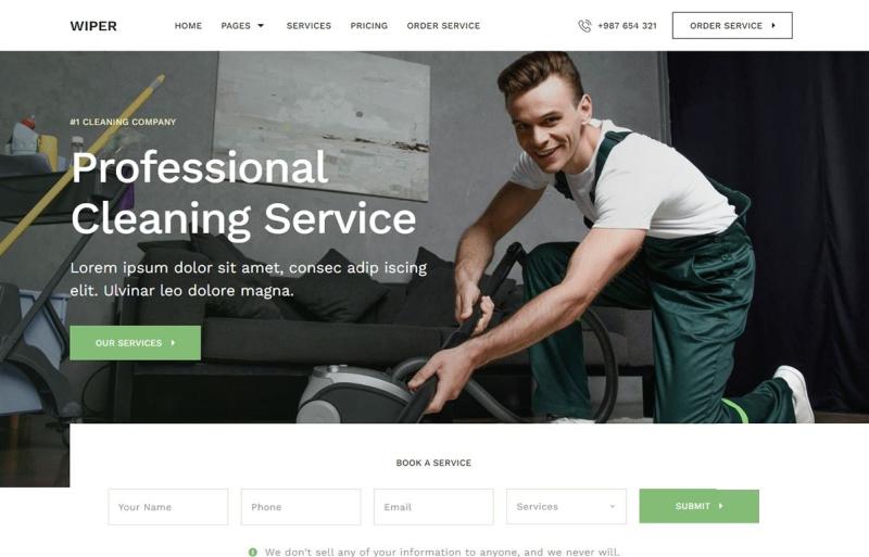 I will clean your website using House Cleaning Website, Housecall Pro, Launch27, and Booking Koala