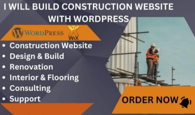 I will design construction website