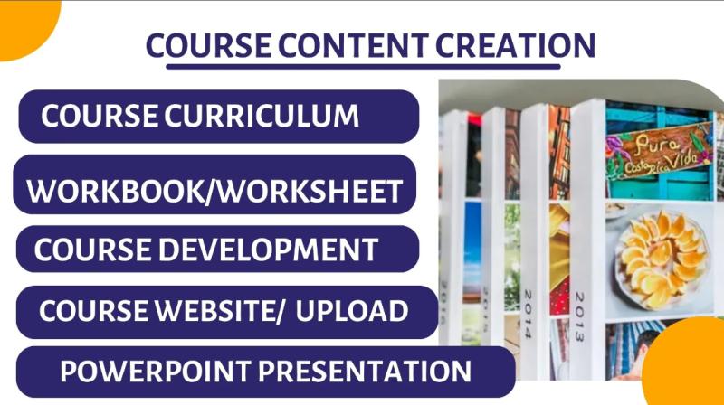 I will create online course content, course curriculum, course website, with ppt slides