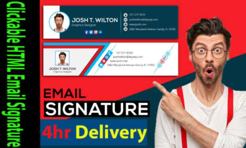 HTML email signature or convert your email signature design to HTML