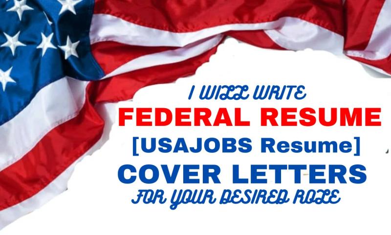I will write a federal, USAjobs, government, executive and military resume