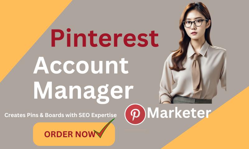 I will manage your pinterest account with SEO optimized pins and boards