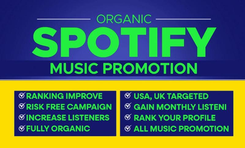 I will create ads to promote your Spotify music organically