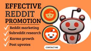 I will do reddit promotion, reddit marketing ads, link promotion for business growth