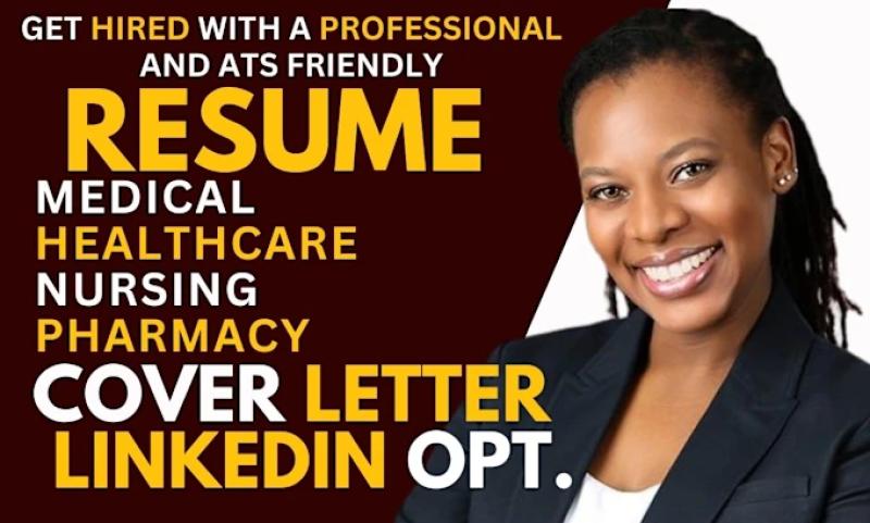 I will professional medical resume, healthcare resume, and nursing resume writing