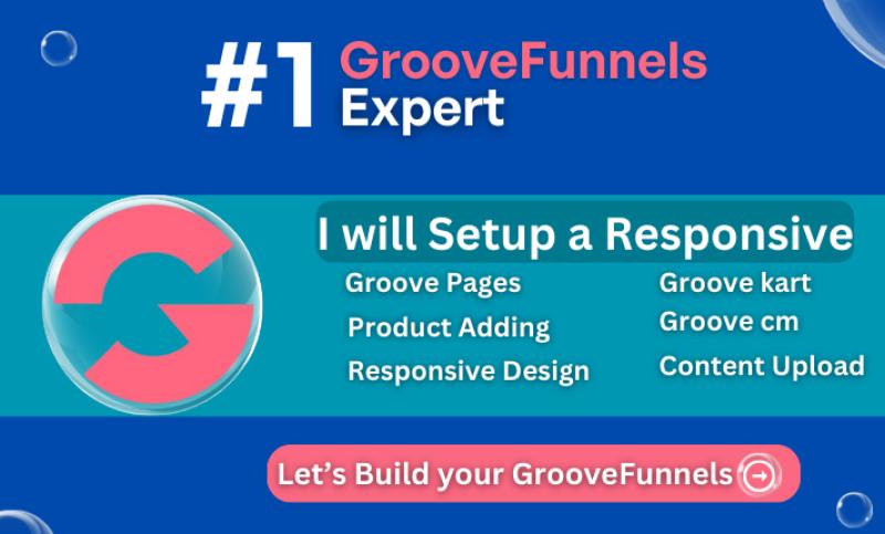 I will setup GrooveFunnels, Groove Landing Page, Groove Funnels Website, Groove Pages