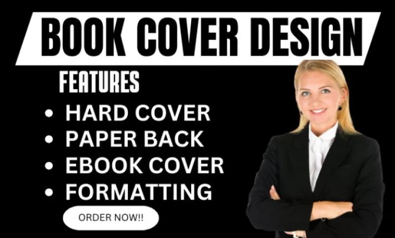 I will design book cover paperback cover design and hardcover design
