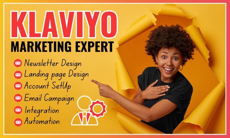 I will build expert klaviyo marketing, klaviyo expert, klaviyo sales funnel, email copy